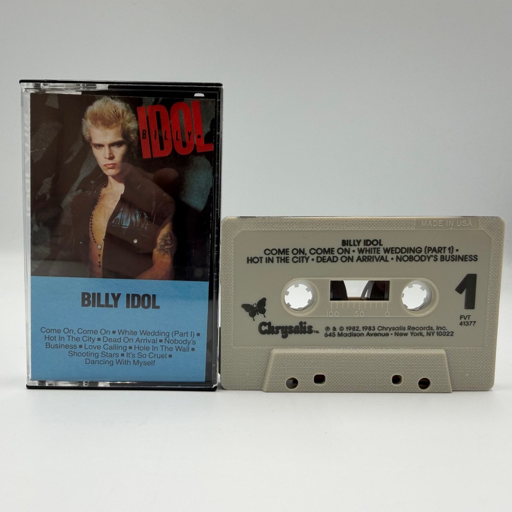 Billy Idol Self Titled Cassette Tape 1982 White Wedding FVT 41377  TESTED